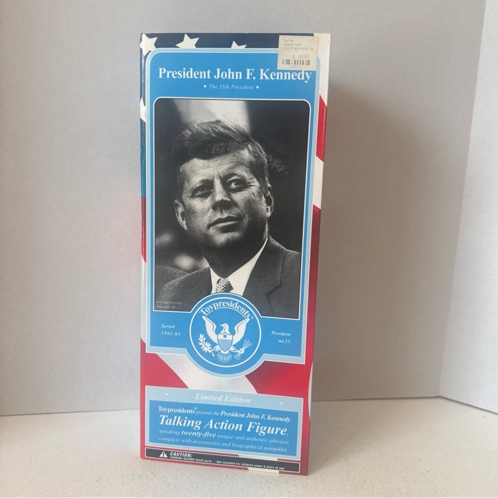 John F. Kennedy Toy 35th Presidents Talking Action Figure Limited Edition NIB